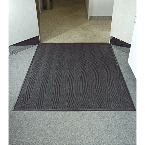 Waterhog&reg; Eco Elite Matting, Wiper/Scraper, 6' x 6' x 3/8", Grey Ash Northern Industrial Supply Inc.