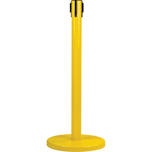 Poteau r&eacute;cepteur pour barri&egrave;res sur pieds pour le contr&ocirc;le des foules, Hauteur de 35", Jaune Northern Industrial Supply Inc.
