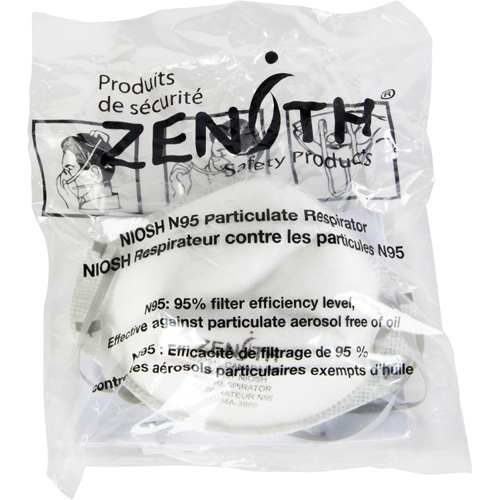 Respîrateur contre les particules - Emballage pour machine distributrice, N95, Certifi&eacute; NIOSH, Moyen/grand Northern Industrial Supply Inc.