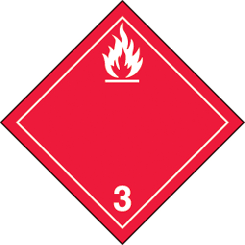 &eacute;tiquettes d'exp&eacute;dition TMD, Classe 3, Liquides inflammables, Vinyle Northern Industrial Supply Inc.