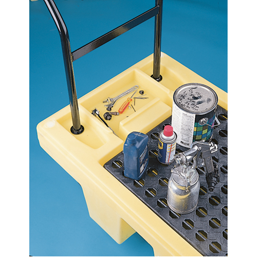 Poly-Spillcart Cart, 66.5" L x 29" W x 43.9" H, 57 US gal. Spill Cap. Northern Industrial Supply Inc.