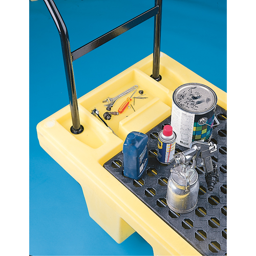 Poly-Spillcart Cart, 66.5" L x 29" W x 43.9" H, 57 US gal. Spill Cap. Northern Industrial Supply Inc.