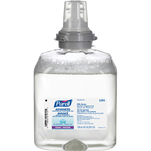 D&eacute;sinfectant pour les mains avanc&eacute; en mousse hydratante TFX, 1200 ml, Cartouche de recharge, 70 % alcool Northern Industrial Supply Inc.