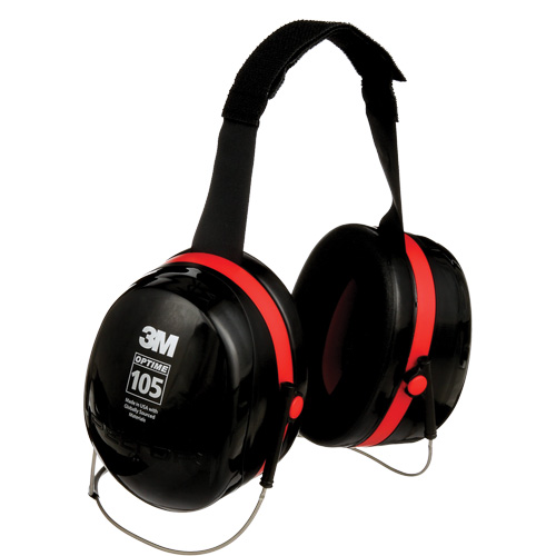 Peltor Optime 105 Series Earmuffs, Neckband, 29 NRR dB Northern Industrial Supply Inc.