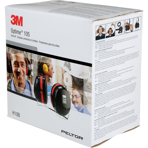Peltor Optime 105 Series Earmuffs, Neckband, 29 NRR dB Northern Industrial Supply Inc.