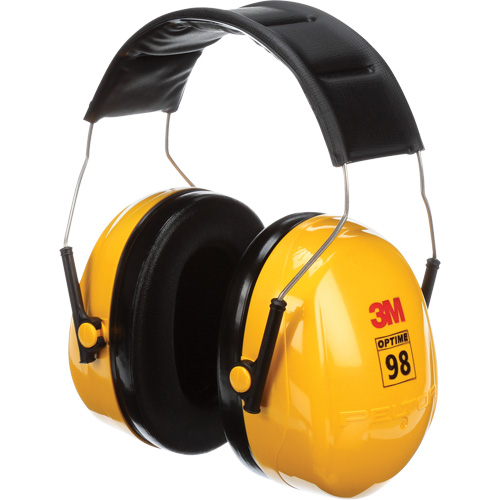 Peltor Optime 98 Series Earmuffs, Headband, 25 NRR dB Northern Industrial Supply Inc.