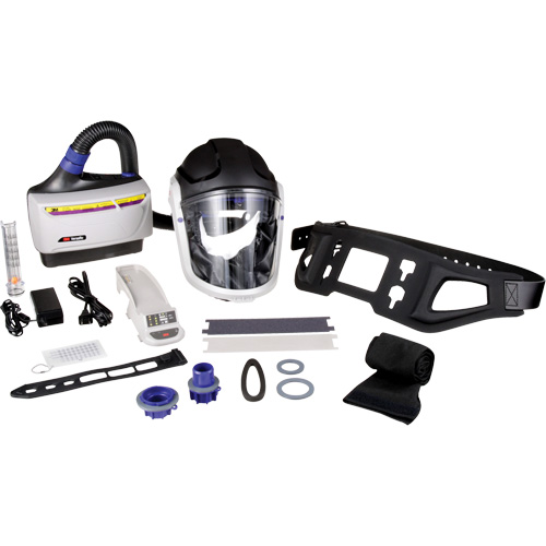 Trousse industrielle lourde pour APR motoris&eacute; TR-600 de Versaflo, Capuchon & visi&egrave;re, Pile Lithium-ion Northern Industrial Supply Inc.
