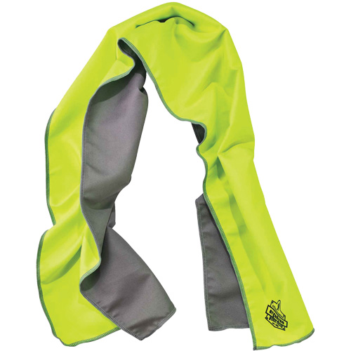 Serviette de refroidissement en microfibre Chill-Its 6602MF, Lime haute visibilit&eacute; Northern Industrial Supply Inc.