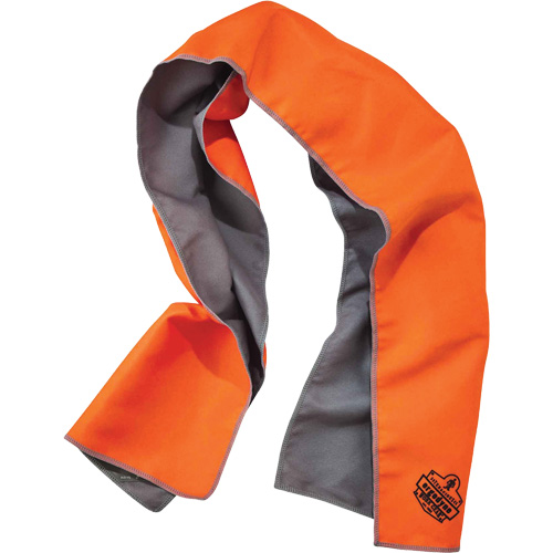 Serviette de refroidissement en microfibre Chill-Its 6602MF, Orange haute visibilit&eacute; Northern Industrial Supply Inc.