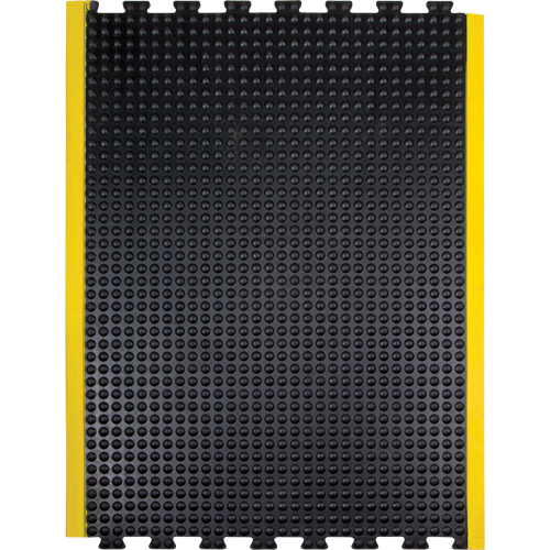 Tapis antifatigue en d&ocirc;me, &agrave; bulles, 3' x 4' x 1/2", Noir, Caoutchouc Northern Industrial Supply Inc.