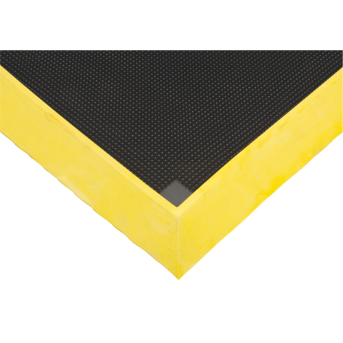 Tapis pour l'assainissement des chaussures, Caoutchouc, 2-2/3' la x 3-1/4' lo x 2-1/2" &eacute;pais, Jaune Northern Industrial Supply Inc.
