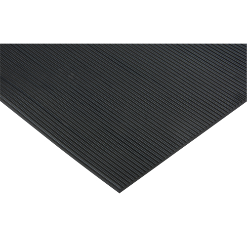 Fine Ribbed Matting, Wiper, 4' x 75' x 1/8", Black Northern Industrial Supply Inc.