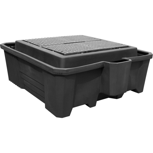 IBC Containment Pallet with Drain, 385 gal. Spill Capacity, 73" x 80.5" x 29.5" Northern Industrial Supply Inc.