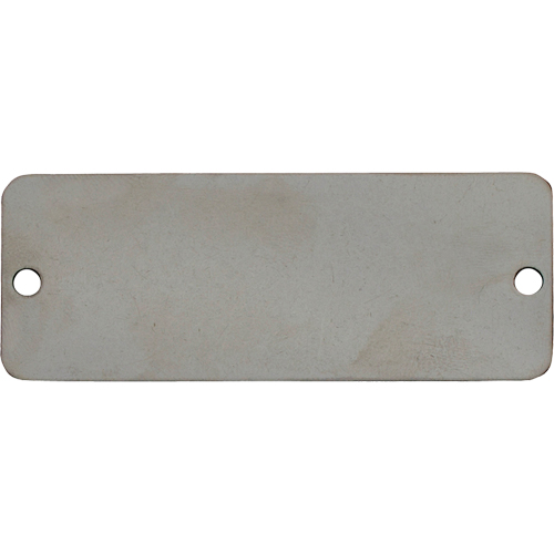 Blank Tags, Stainless Steel, 3" W x 1" H Northern Industrial Supply Inc.