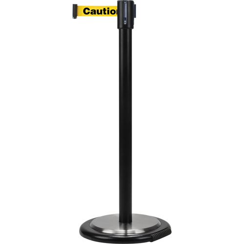 Barri&egrave;res sur pieds pour le contr&ocirc;le des foules, Acier, 35" h, Ruban Jaune, Longueur du ruban 7' Northern Industrial Supply Inc.