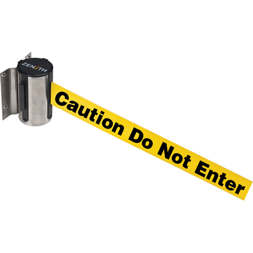 Wall Mount Barrier, Steel, Screw Mount, 7', Yellow Tape Northern Industrial Supply Inc.