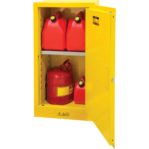 Armoire pour produits inflammables, 16 gal., 1 Porte(s), 23" La x 44" h x 18" p Northern Industrial Supply Inc.