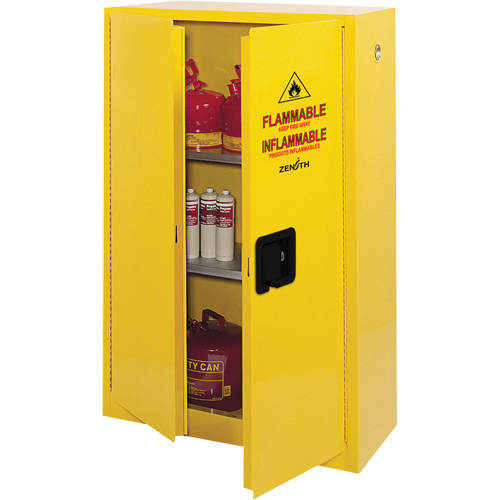 Armoire pour produits inflammables, 45 gal., 2 Porte(s), 43" La x 65" h x 18" p Northern Industrial Supply Inc.