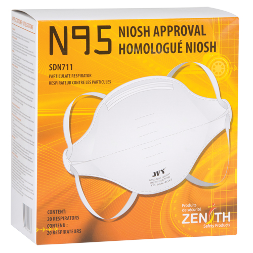 Respirateur contre les particules, N95, Certifi&eacute; NIOSH, Moyen/grand Northern Industrial Supply Inc.