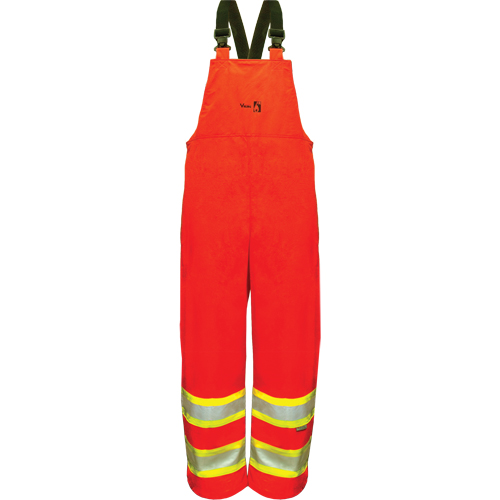 Hi-Vis FR/PU Safety Rain Bib Pants, Small, High Visibility Orange Northern Industrial Supply Inc.