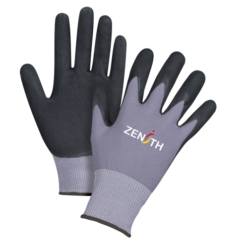 ZX-1 Premium Touchscreen Compatible Gloves, 10/X-Large, Nitrile/Foam Nitrile Coating, 15 Gauge, Nylon Shell Northern Industrial Supply Inc.