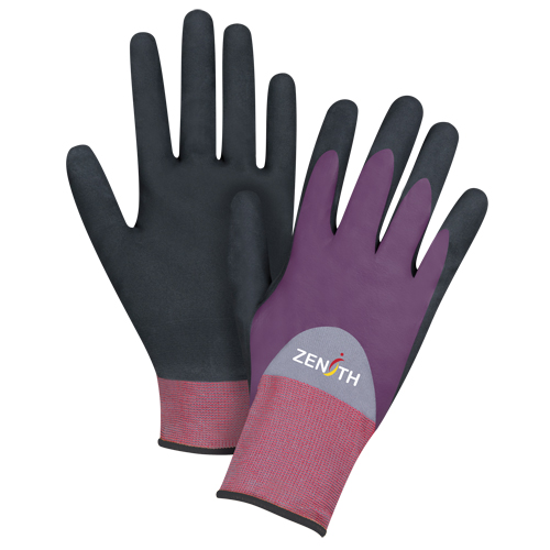 Gants enduits de premi&egrave;re qualit&eacute; ZX-2, 10/T-Grand, R&ecirc;vetement Nitrile/Mousse de nitrile, Calibre 18, Enveloppe en Nylon Northern Industrial Supply Inc.