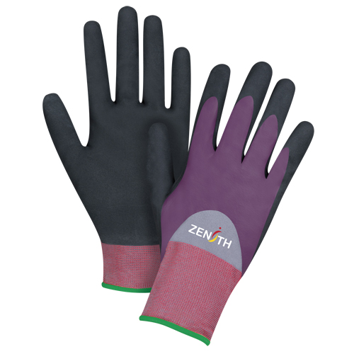 Gants enduits de premi&egrave;re qualit&eacute; ZX-2, 11/2T-Grand, R&ecirc;vetement Nitrile/Mousse de nitrile, Calibre 18, Enveloppe en Nylon Northern Industrial Supply Inc.