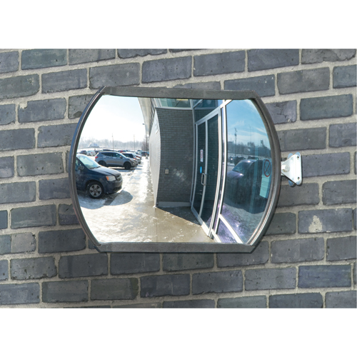 Roundtangular Convex Mirror with Telescopic Arm, 12" H x 18" W, Indoor/Outdoor Northern Industrial Supply Inc.