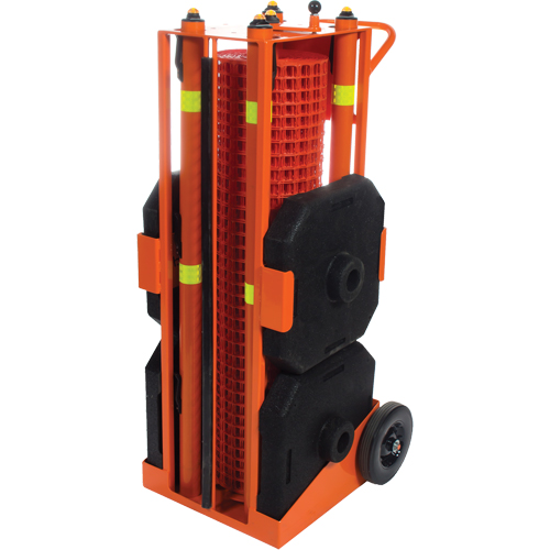 Zone de s&eacute;curit&eacute; portative , 100' lo, Acier, Orange Northern Industrial Supply Inc.