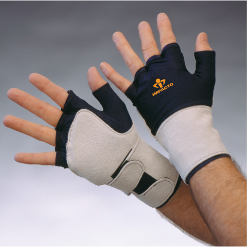 Gant contre les impacts avec serre-poignet, Moyen, Paume en Cuir fleur, Poignet &agrave; enfiler Northern Industrial Supply Inc.