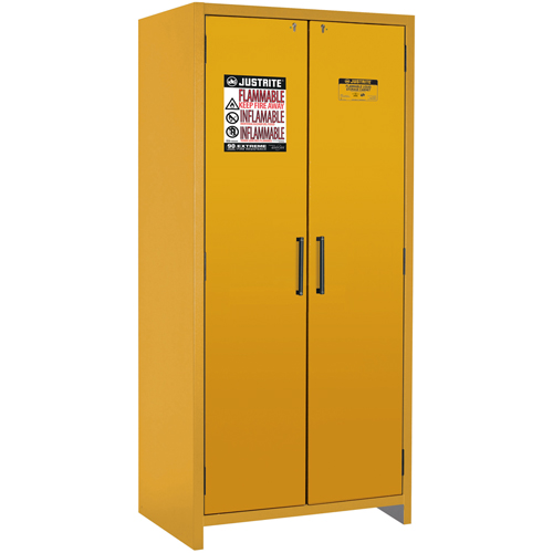 Armoire d'entreposage 90 minutes s&eacute;curitaire et conforme &agrave; la norme EN, 30 gal., 2 Porte(s), 35,16" La x 76,89" h x 24,21" p Northern Industrial Supply Inc.