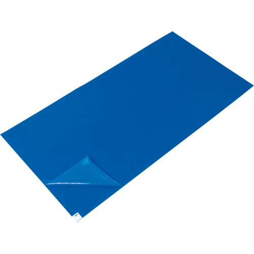 Peel-Away Cleanroom Mat Refills, 1.57 mils Thick, 2' W, 3' L x Blue Northern Industrial Supply Inc.