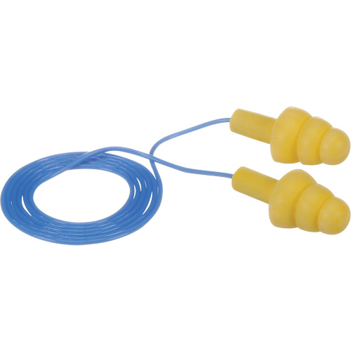 Bouchons d'oreilles pr&eacute;moul&eacute;s E-A-R Ultrafit, Avec cordon, Vrac - Sac en poly, 25 dB NRR, Taille unique Northern Industrial Supply Inc.