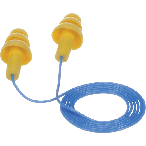 Bouchons d'oreilles pr&eacute;moul&eacute;s E-A-R Ultrafit, Avec cordon, Vrac - Sac en poly, 25 dB NRR, Taille unique Northern Industrial Supply Inc.