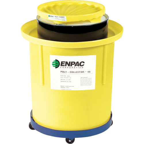 Poly-Collector 66 with Poly Drum, 32.5" dia. x 42.5" H, 70 US gal. Spill Cap. Northern Industrial Supply Inc.