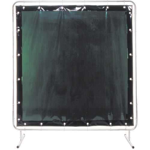 Welding Screen and Frame, 2 Panels, Green, 6' x 10' Northern Industrial Supply Inc.