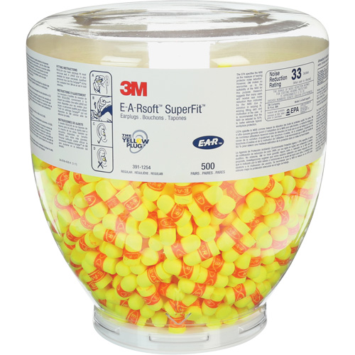 Refill E-A-Rsoft SuperFit One Touch Earplugs, Bulk - Canister Northern Industrial Supply Inc.
