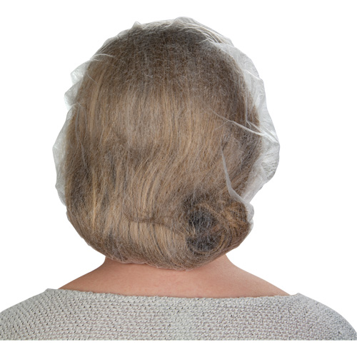 Bonnets bouffants non tiss&eacute;s, Polypropyl&egrave;ne, 21"/Grand, Blanc Northern Industrial Supply Inc.
