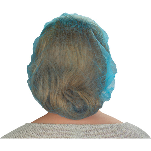 Bonnets bouffants non tiss&eacute;s, Polypropyl&egrave;ne, 21"/Grand, Bleu Northern Industrial Supply Inc.