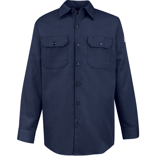 Flame-Resistant Work Shirts, Small, Navy Blue Northern Industrial Supply Inc.