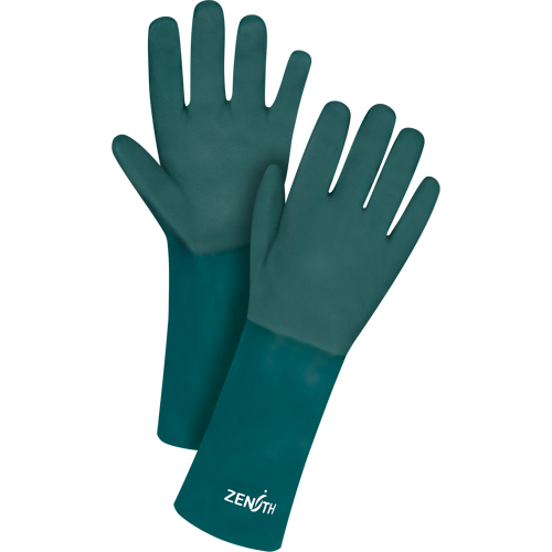 Double Dipped Green Gloves, 14" L, PVC, Cotton Jersey Inner Lining, 70-mil Northern Industrial Supply Inc.