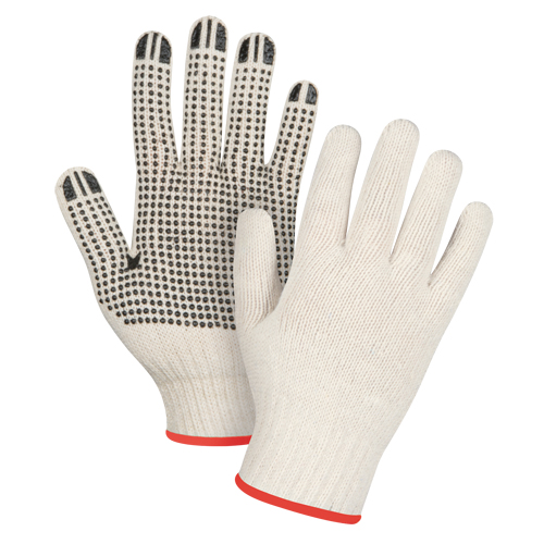 Lightweight Dotted String Knit Gloves, Poly/Cotton, Single Sided, 7 Gauge, Small Northern Industrial Supply Inc.