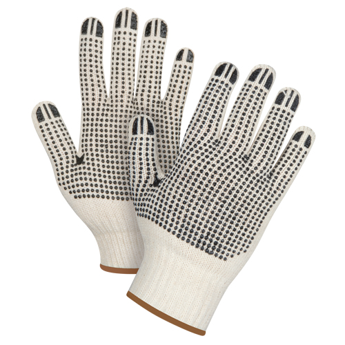 Heavyweight Double-Sided Dotted String Knit Gloves, Poly/Cotton, Double Sided, 7 Gauge, Large Northern Industrial Supply Inc.