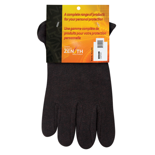 Gants de jersey, Grand, Brun, Molleton rouge, &agrave; enfiler Northern Industrial Supply Inc.