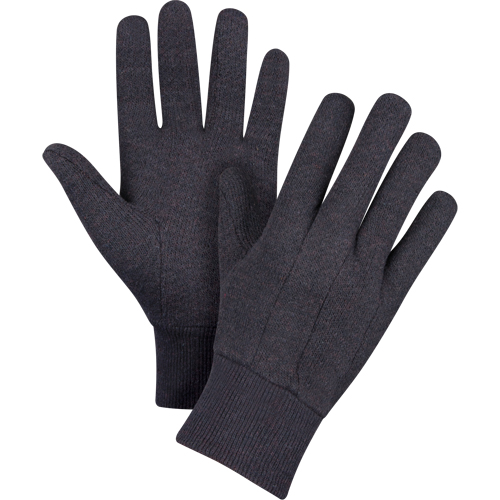 Gants de jersey, Grand, Brun, Non doubl&eacute;, Poignet en tricot Northern Industrial Supply Inc.