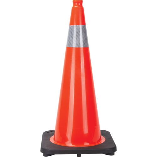 Traffic Cone, 28", Orange, 4" Reflective Collar(s) Northern Industrial Supply Inc.