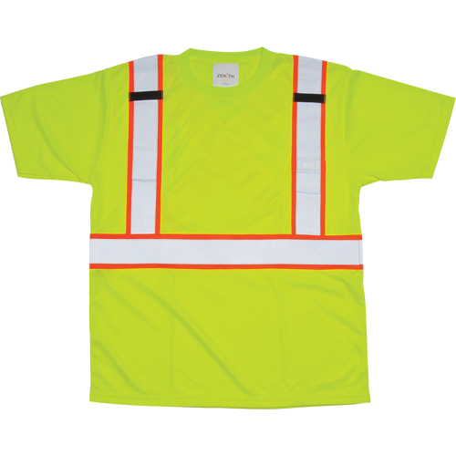 CSA Compliant T-Shirt, Polyester, Medium, High Visibility Lime-Yellow Northern Industrial Supply Inc.