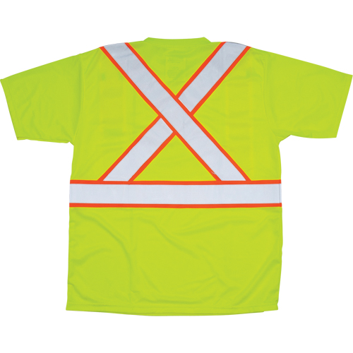 CSA Compliant T-Shirt, Polyester, Medium, High Visibility Lime-Yellow Northern Industrial Supply Inc.