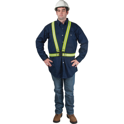 Standard-Duty Safety Harness, High Visibility Lime-Yellow, Silver Reflective Colour, Medium Northern Industrial Supply Inc.