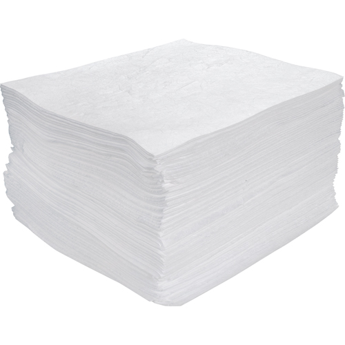 Premium Meltblown Sorbent Pads, Oil Only, 15" x 17", 30 gal. Absorbancy Northern Industrial Supply Inc.